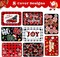 40 Pieces Christmas Foil Containers with Lids,9 Holiday Designs,7"x5"x2" Rectangular Treat Foil Containers,Disposable Cookie Tins Storage Pans for Winter Holiday Gift Giving Party Supplies
